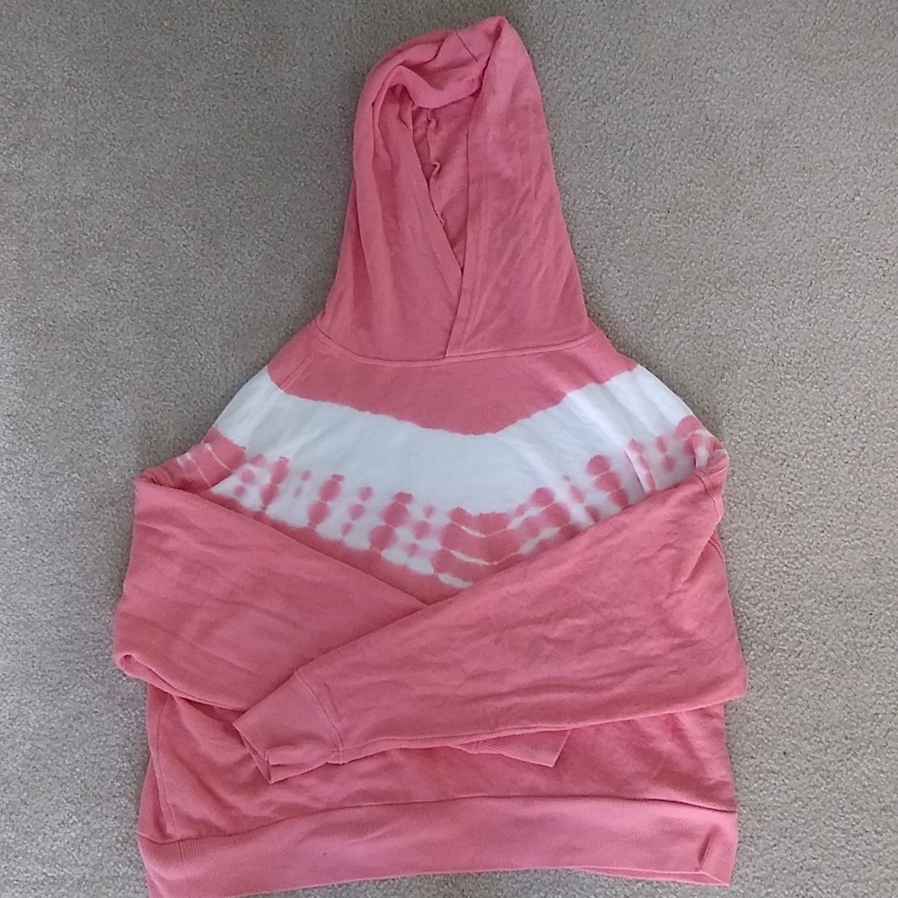 SO pink tie dye hoodie